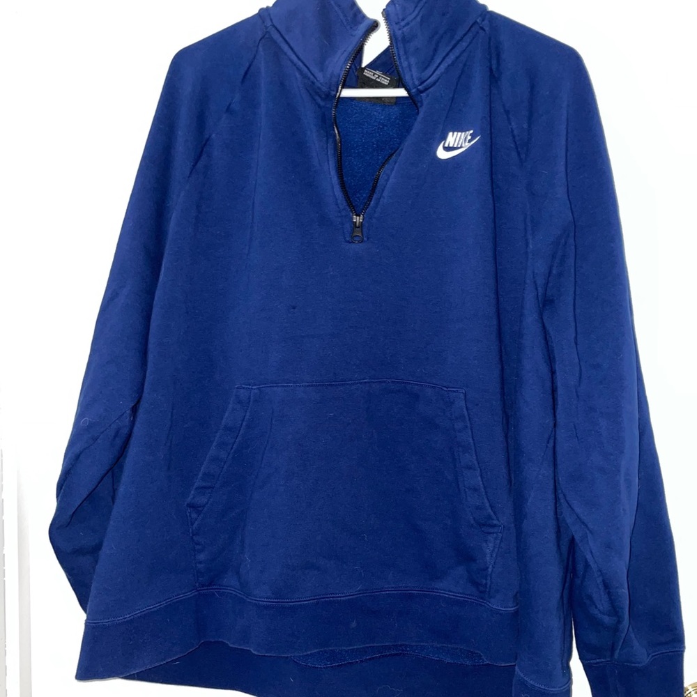blue Nike quarter zip
